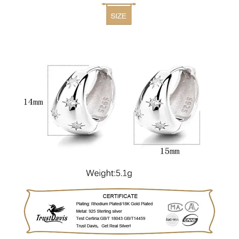 TrustDavis Real 925 Sterling Silver 2022 Fashion Water