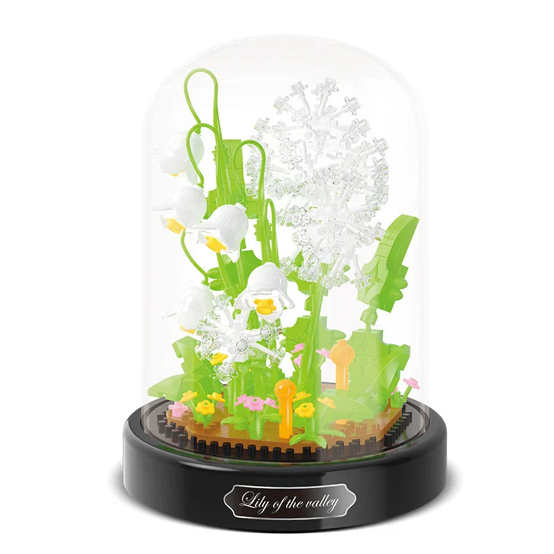 Diy Micro Flower Building Blocks Mini Bricks Particles