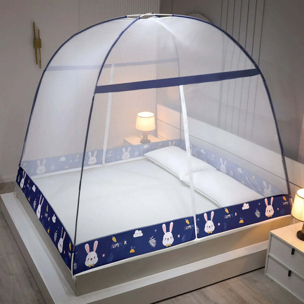 Installation Free Yurt Mosquito Net Household Densified Single