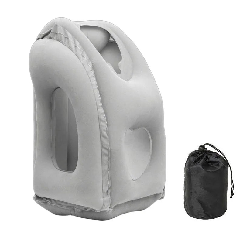 New Pattern Inflatable Travel Pillow Portable Chin Support
