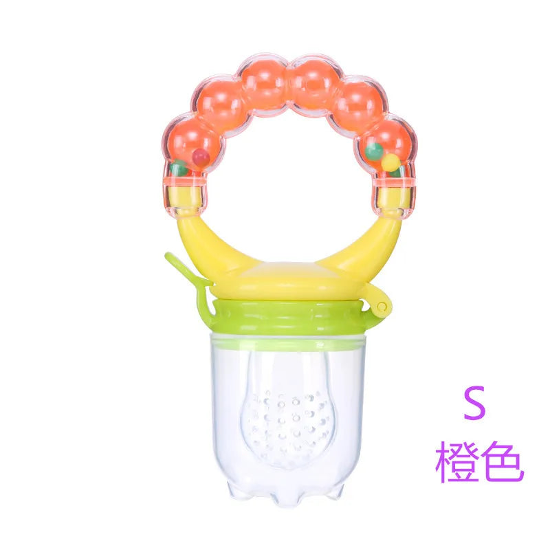 Silicone Baby Fruit Feeder with Cover Baby Nipple