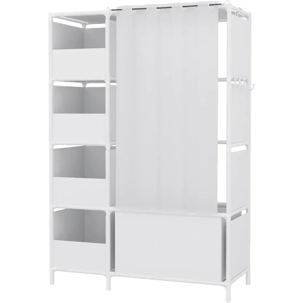 Portable Wardrobe Storage Closet, Clothes Storage Cabinet with