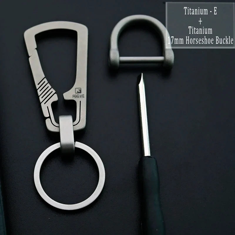 HighEnd Titanium Keychain Luxury Men Car Key Chain