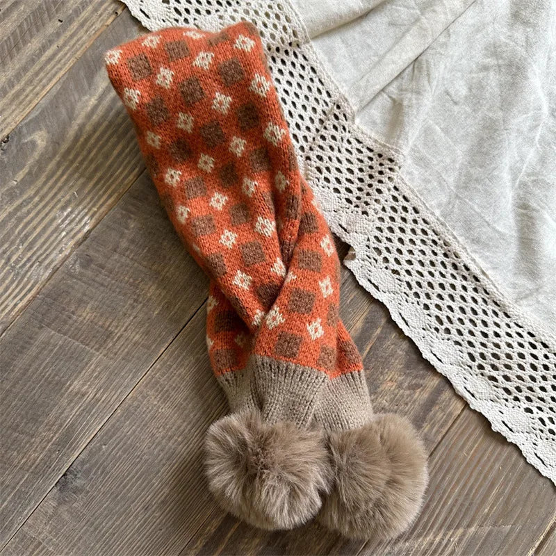 deer jonmi Korean Style New Winter Children Plaid