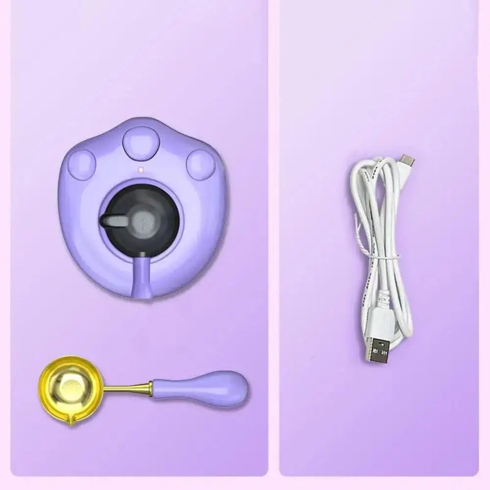 Electric Sealing Wax Furnace Cat Paw with Wood