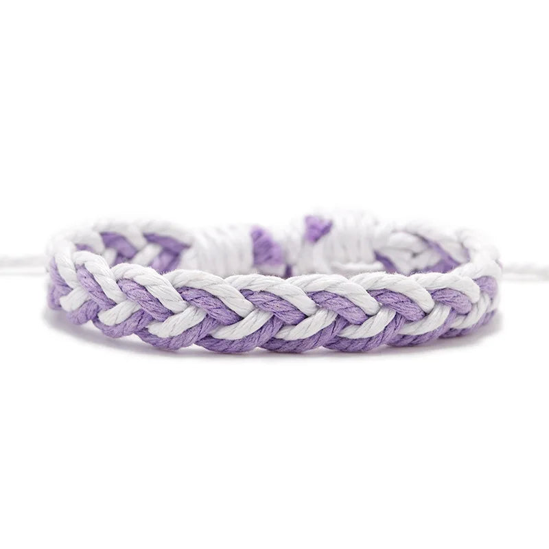 Ethnic Thread Bracelet Retro Handmade Boho Multicolor Braided