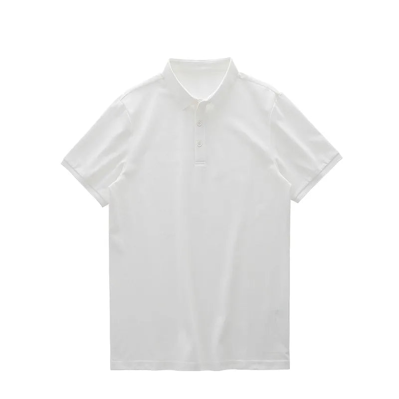 Dukeen Solid Color Polo Shirts for Men Short-Sleeved