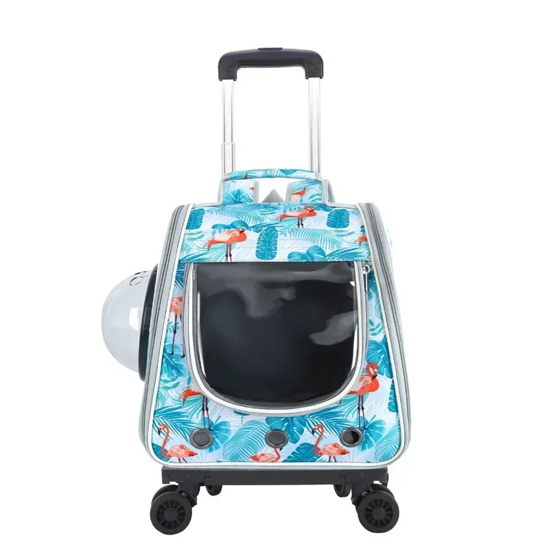 2 In 1 Large Pet Cat Backpack Stroller