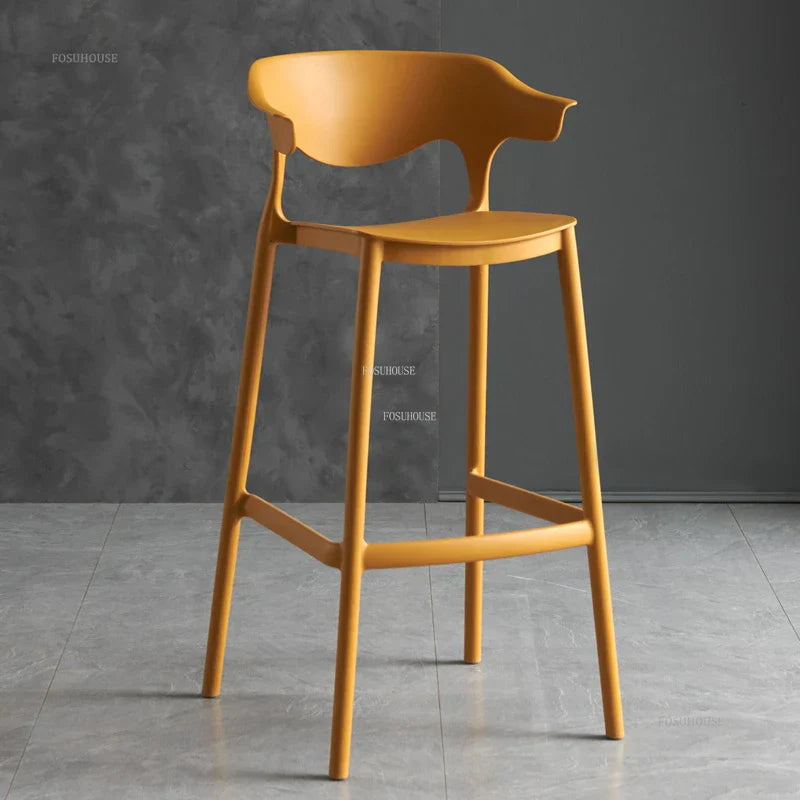 Nordic Plastic Living Room Leisure Bar Chairs Modern