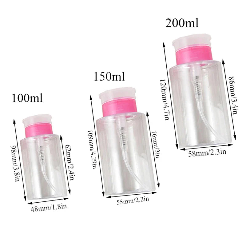 1pcs Press Pumping Bottle Refillable Dispenser Bottles Multi-use