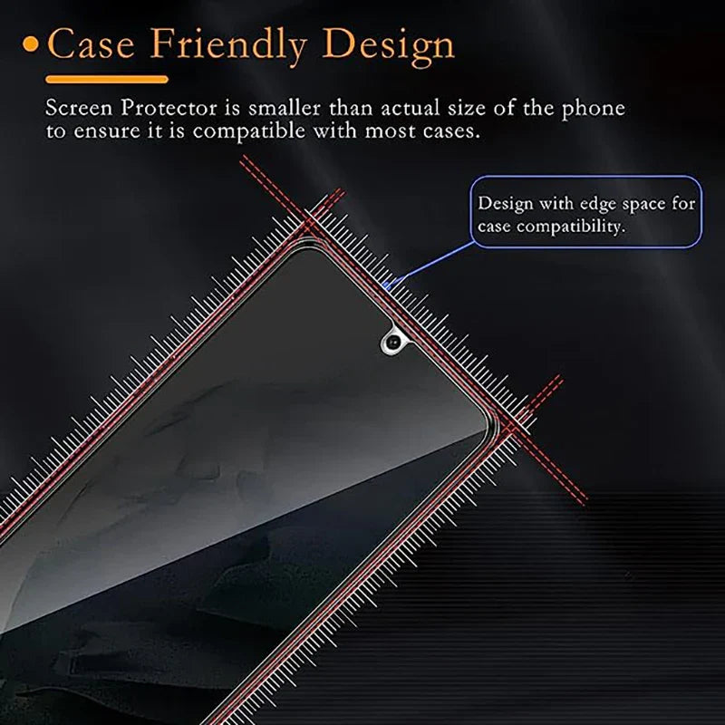 Privacy or HD Tempered Glass For Samsung Galaxy