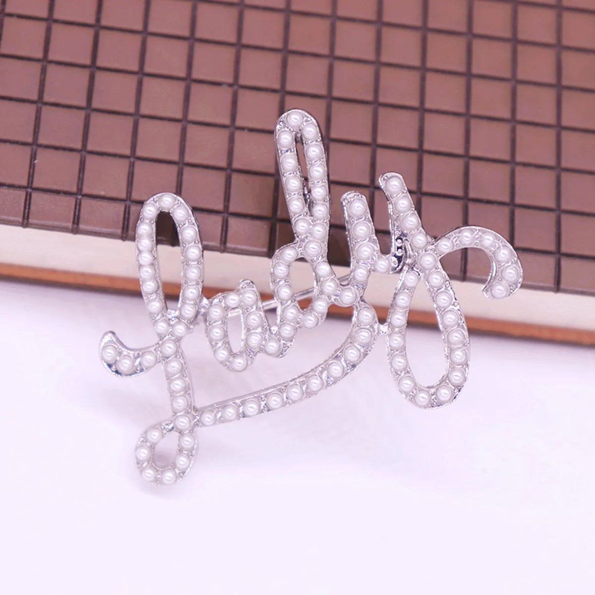 Custom Stylish Alloy Metal Imitation ABS Pearl Letters