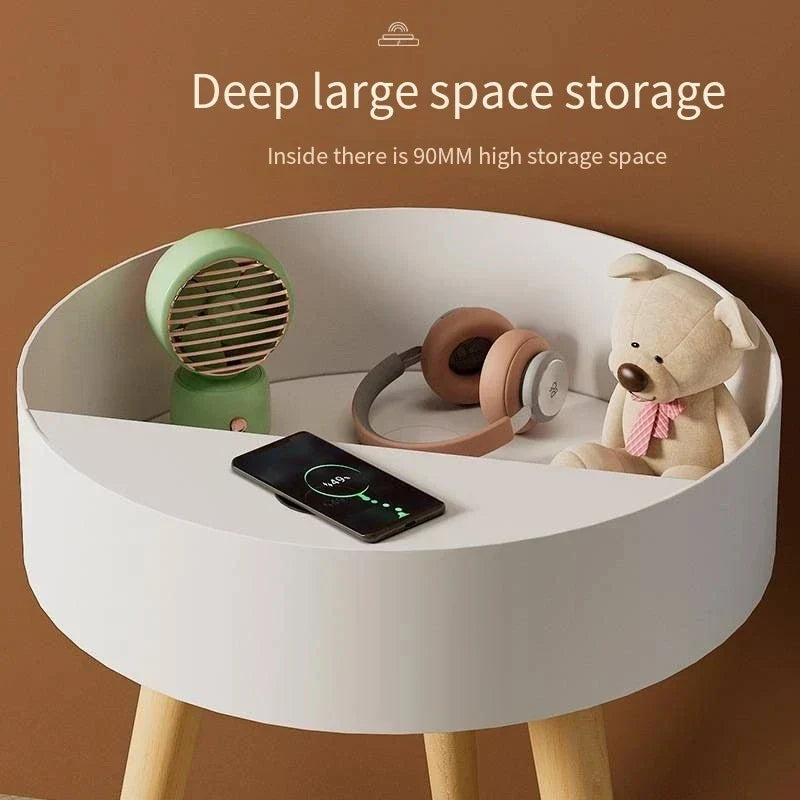 Simple Nightstand Intelligent Wireless Charging Nordic Nightstand Waterproof