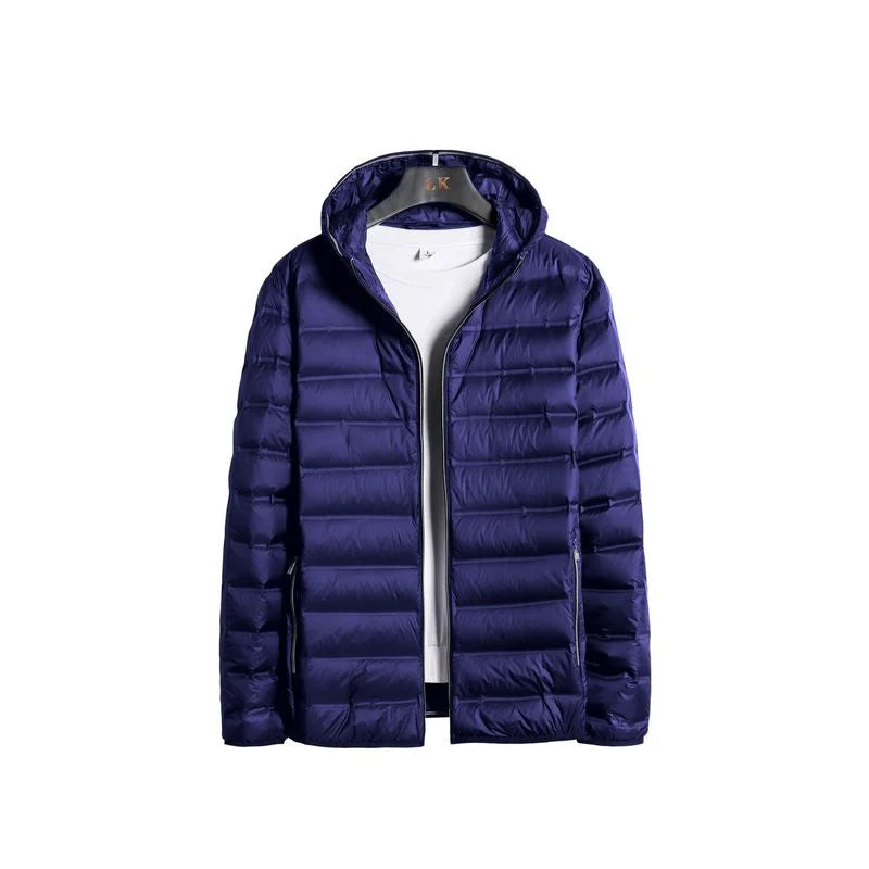Anti-splashing Lightweight Puffer Jacket 90% White Duck Down