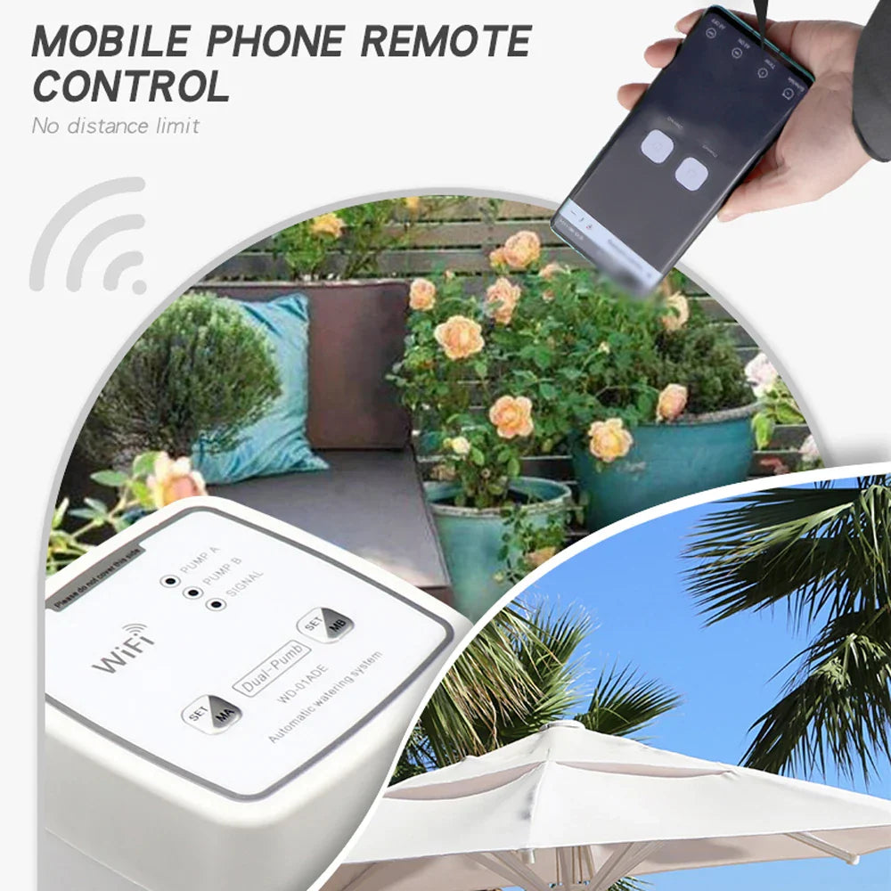 WIFI Intelligent Watering Device Double Pump Timed Automatic
