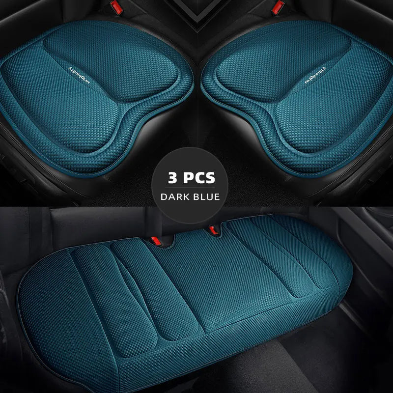 Universal Car Seat Covers Front Back Blue Cushion
