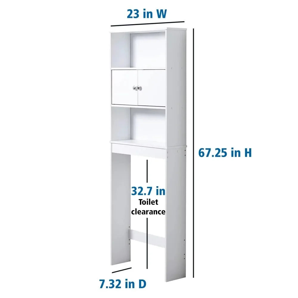 White 23 in. W Bathroom Space Saver Cabinet