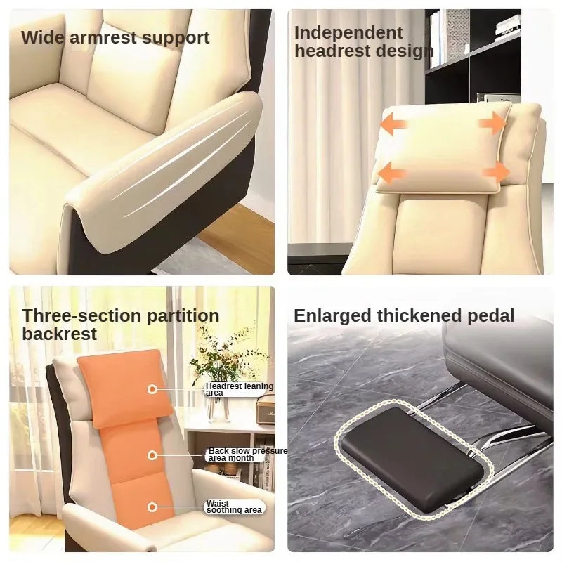 Computer Gaming Chairs with Reclining Backrests,Rotating Boss Chairs,Sofa