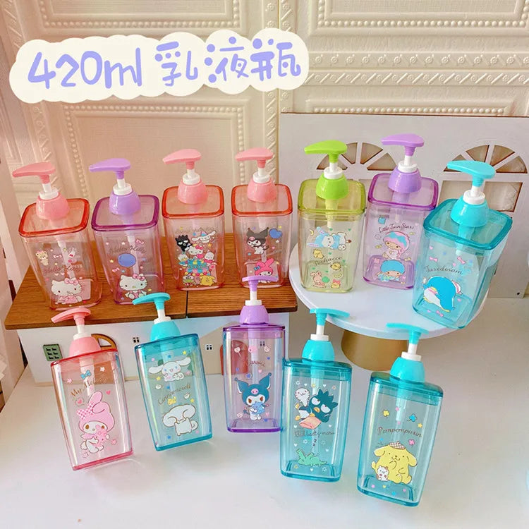 Sanrio Candy Color Soap Bottle Hello Kitty Cinnamoroll