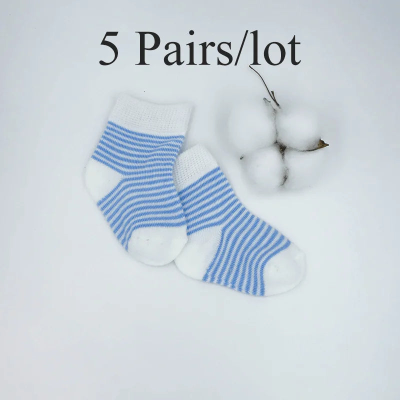 1 Pairs Sets 06M Baby Blue Striped Socks