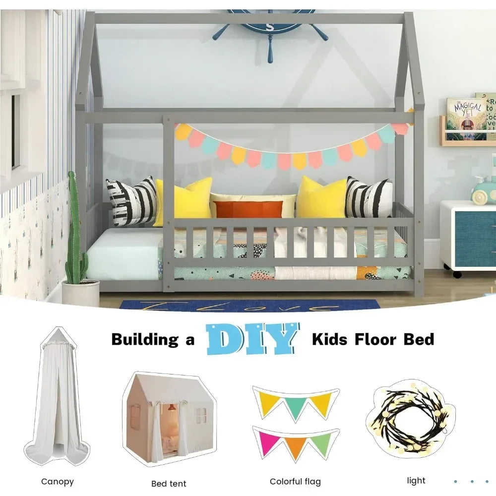 Twin Room - Floor Bed, Children with Fence