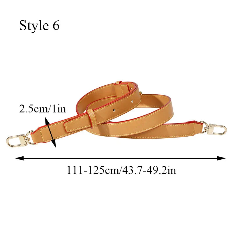100 Genuine Leather 105CM Bag Strap for LV