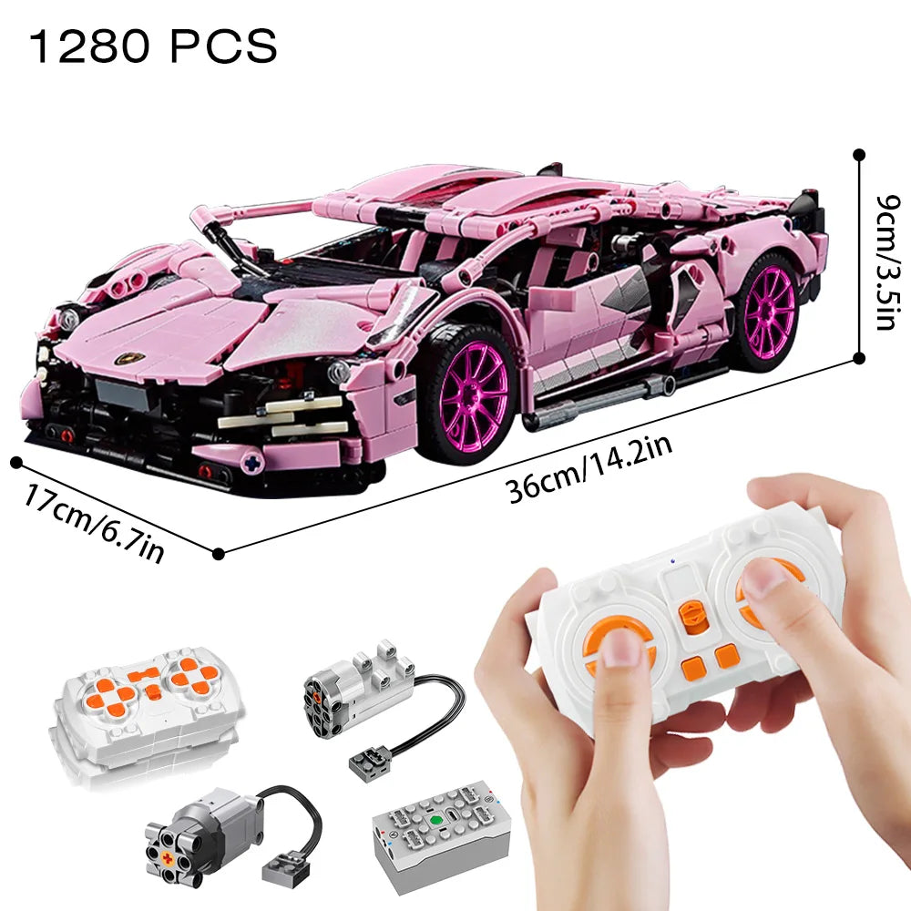 Riceblock Technical 1:14 Racing Sport Car Model Building