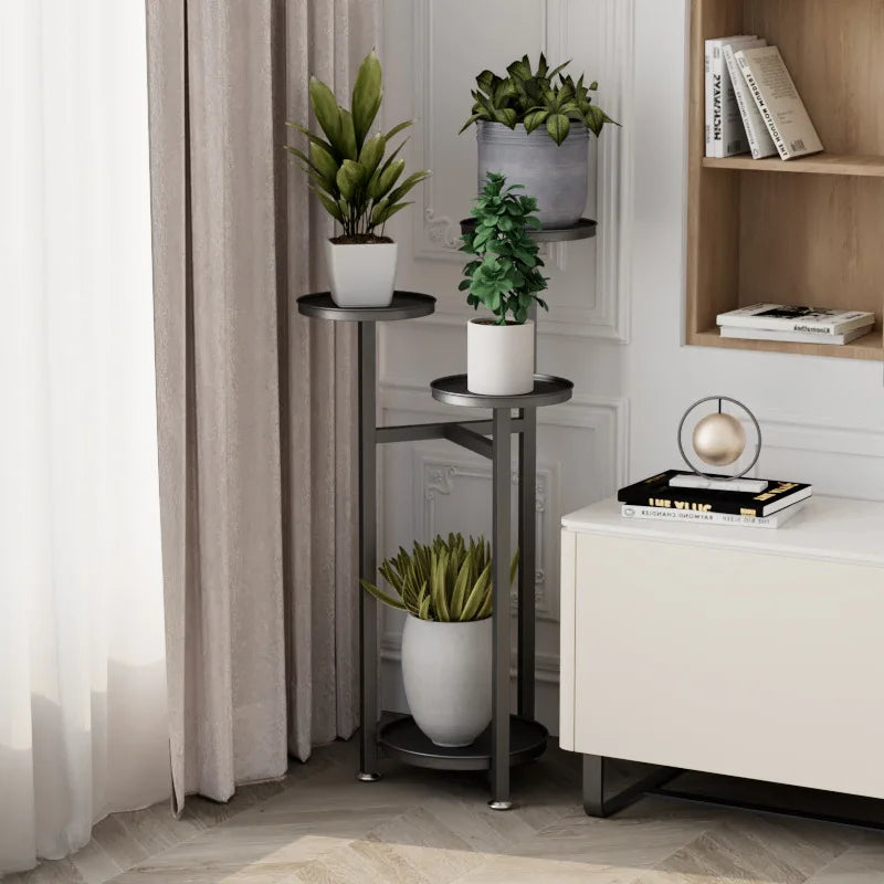 Multi-Storey Iron Shelves For Plant Floor-To-Ceiling Balcony Pot
