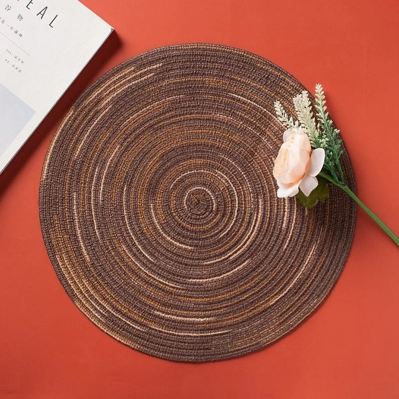 6/8 pcs Table placemats for table mat Ramie