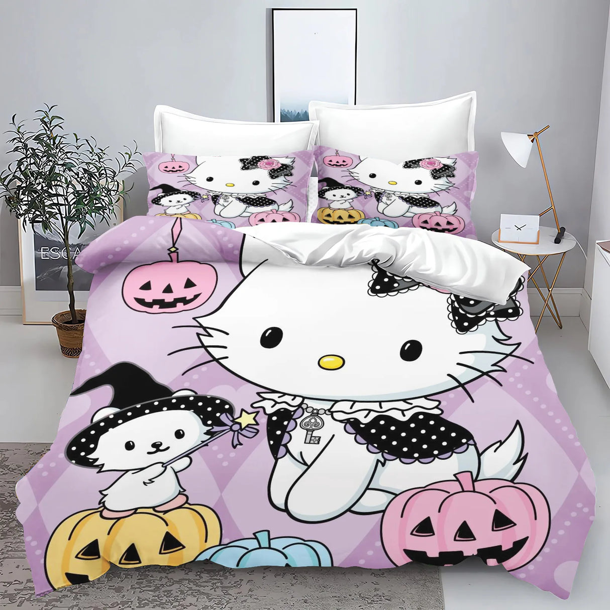 Hello Kitty With Pillowcase Bedding Set Duvet Cover