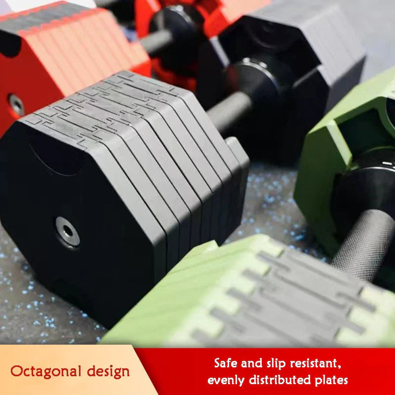Decagonal Adjustable Dumbbells for Men and Women, New