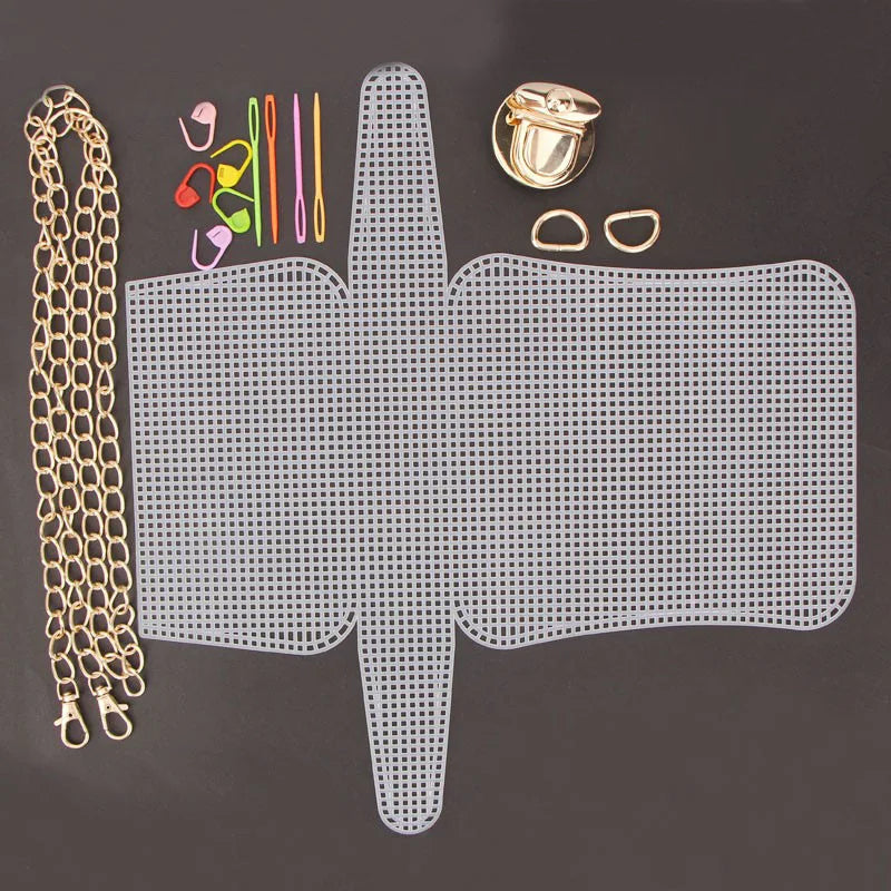 Plastic Mesh Cloth for Bag Making Latch Hook