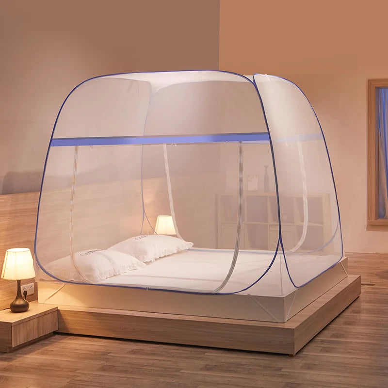 Mongolian Tent Square Mosquito Net Double Bed Curtain