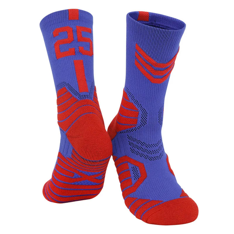 5 Pairs Men's Athletic Crew Socks Performance