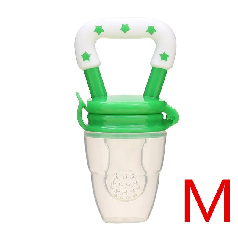 Silicone Baby Fruit Feeder with Cover Baby Nipple