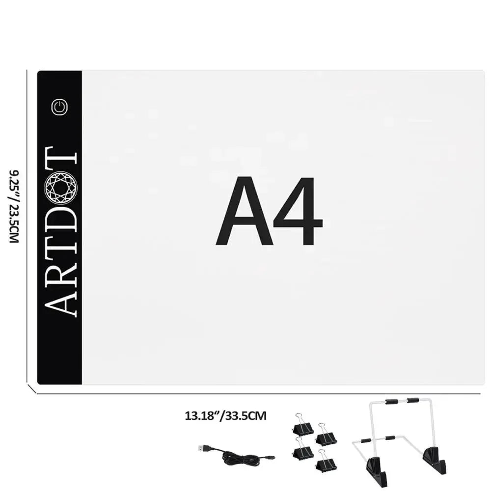 ARTDOT LED Light Pad For 5D Stitch Diamond