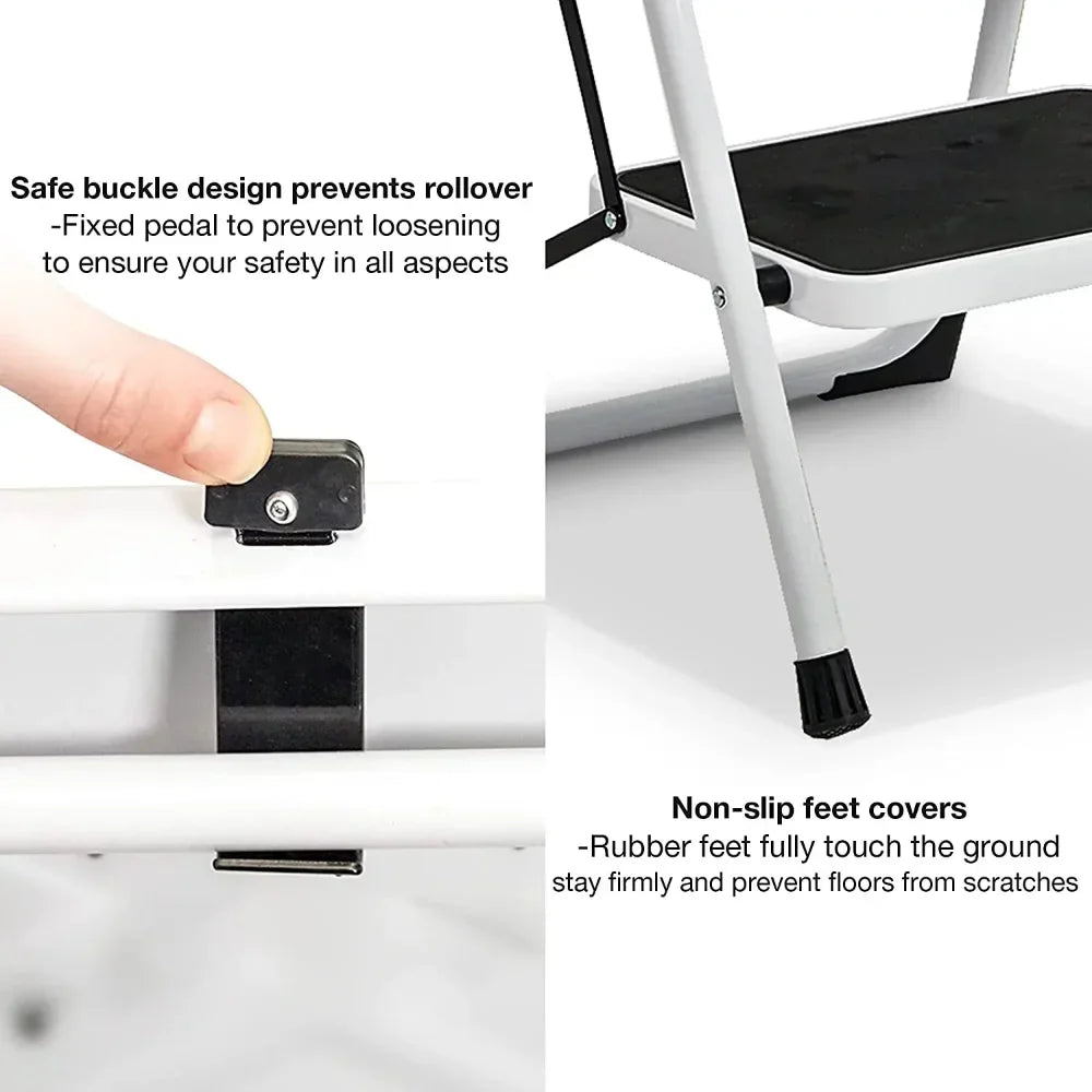 MOYU 4 Step Ladder Portable Folding Step Stool