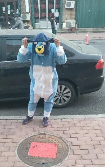 Cosplay Bluey Bingo Cartoon Adult Jumpsuit Padded Halloween