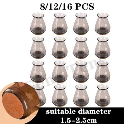 New 16pcs Silicon Non-Slip Furniture Leg Chair Caps