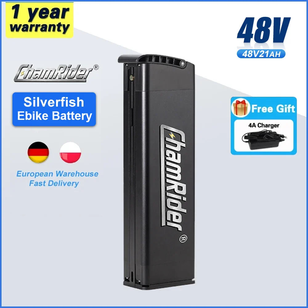 ChamRider Silverfish 48V 20AH Ebike Battery Original 1000W