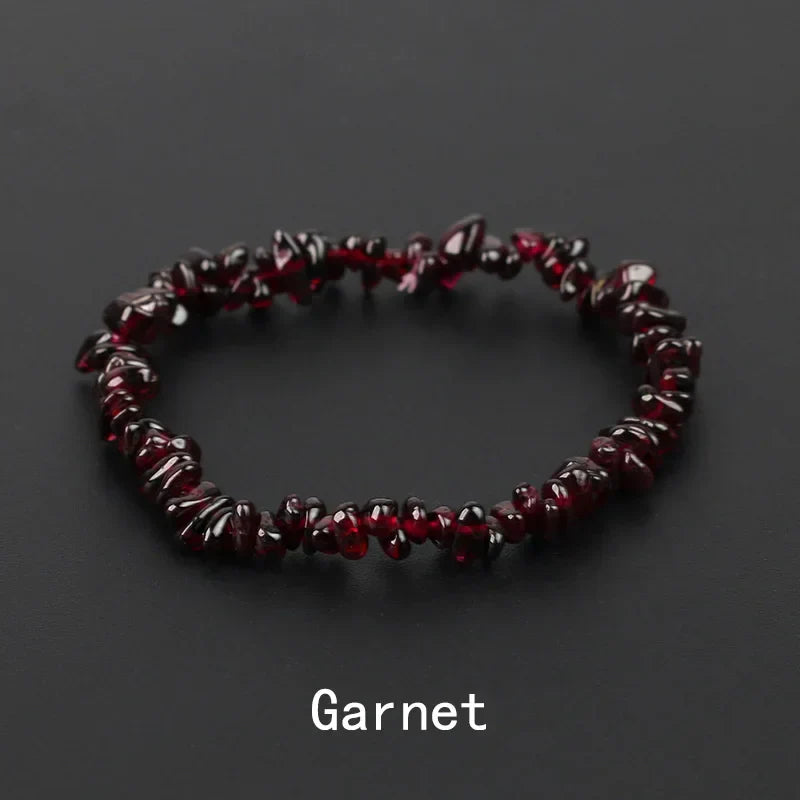 Natural Crystal Gemstone Irregular Energy Stone Bracelet Beads