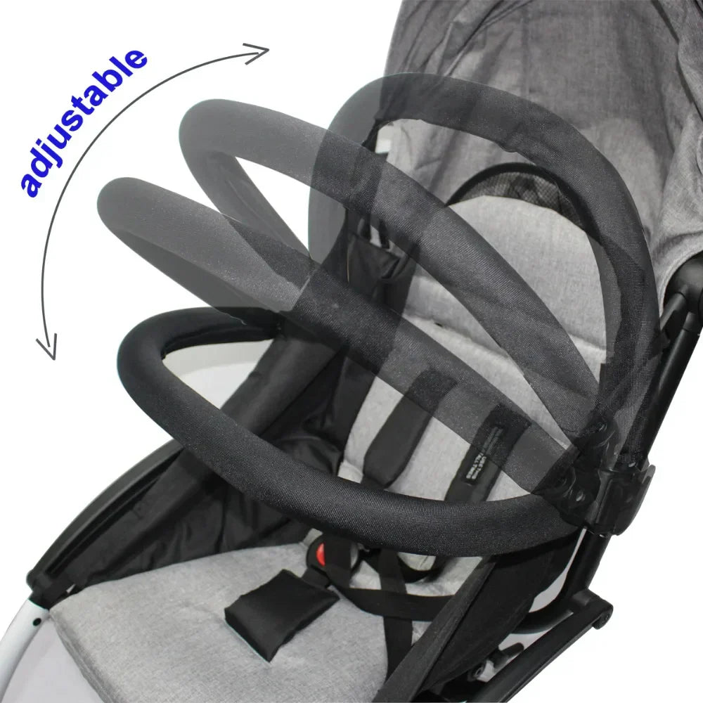 Baby Stroller Accessories Bumper Bar Handlebar Leather Handle