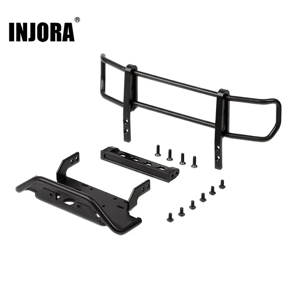 INJORA RC Car Metal Front Rear Bumper 1:10