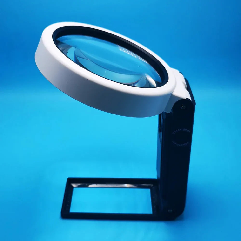 6X 25X Foldable Magnifying Glass with 8 Led