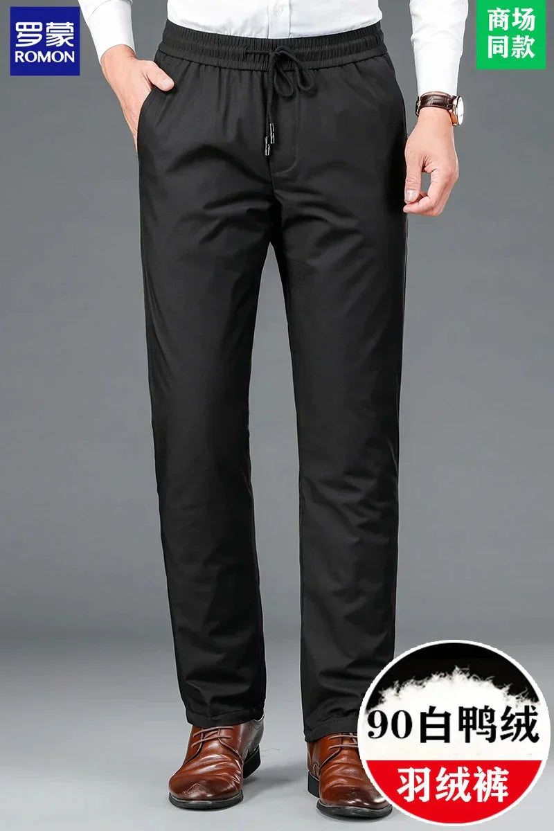 High End Down Pants for Men 90% White
