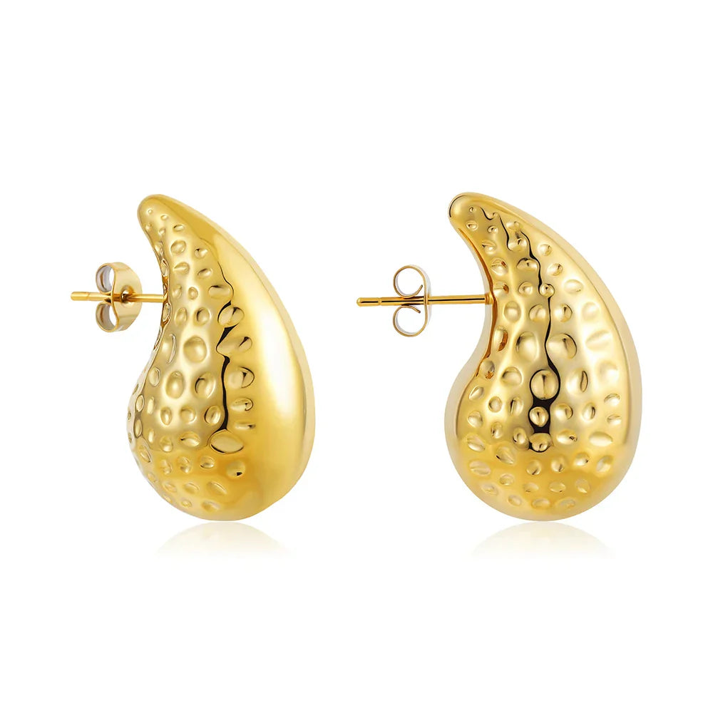 Waterdrop Chunky Hoop Earrings Dupes for Women Lightweight