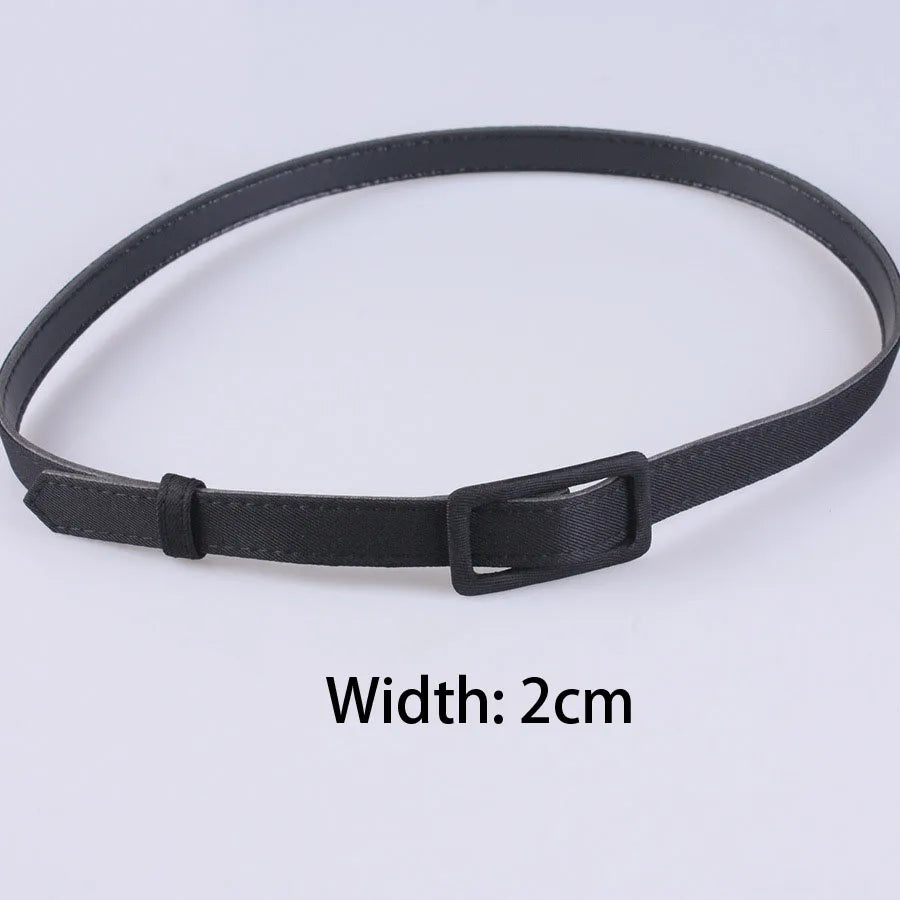 Width 2cm/4cm/6cm Women's Belt Fashion Casual Simple All-match