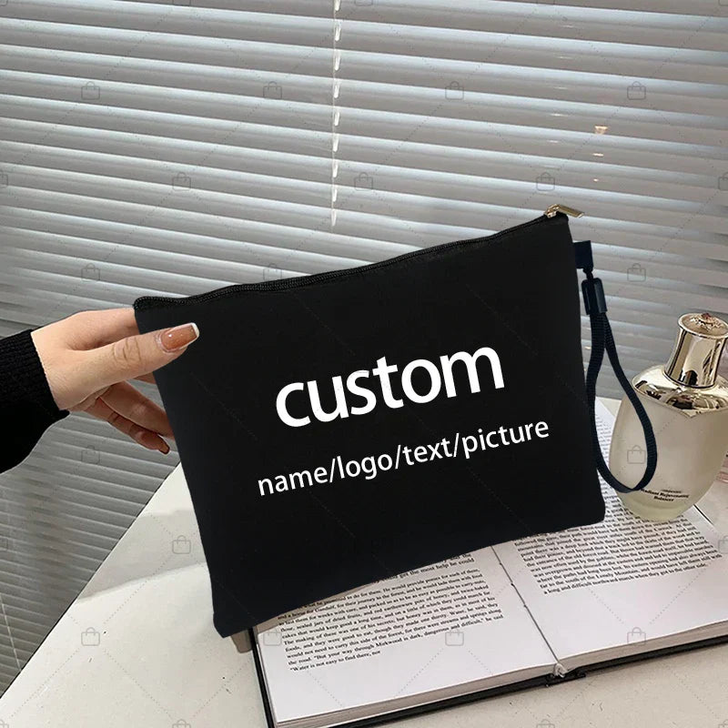 Personalized Canvas Bag with Custom Name/Logo for Gifts