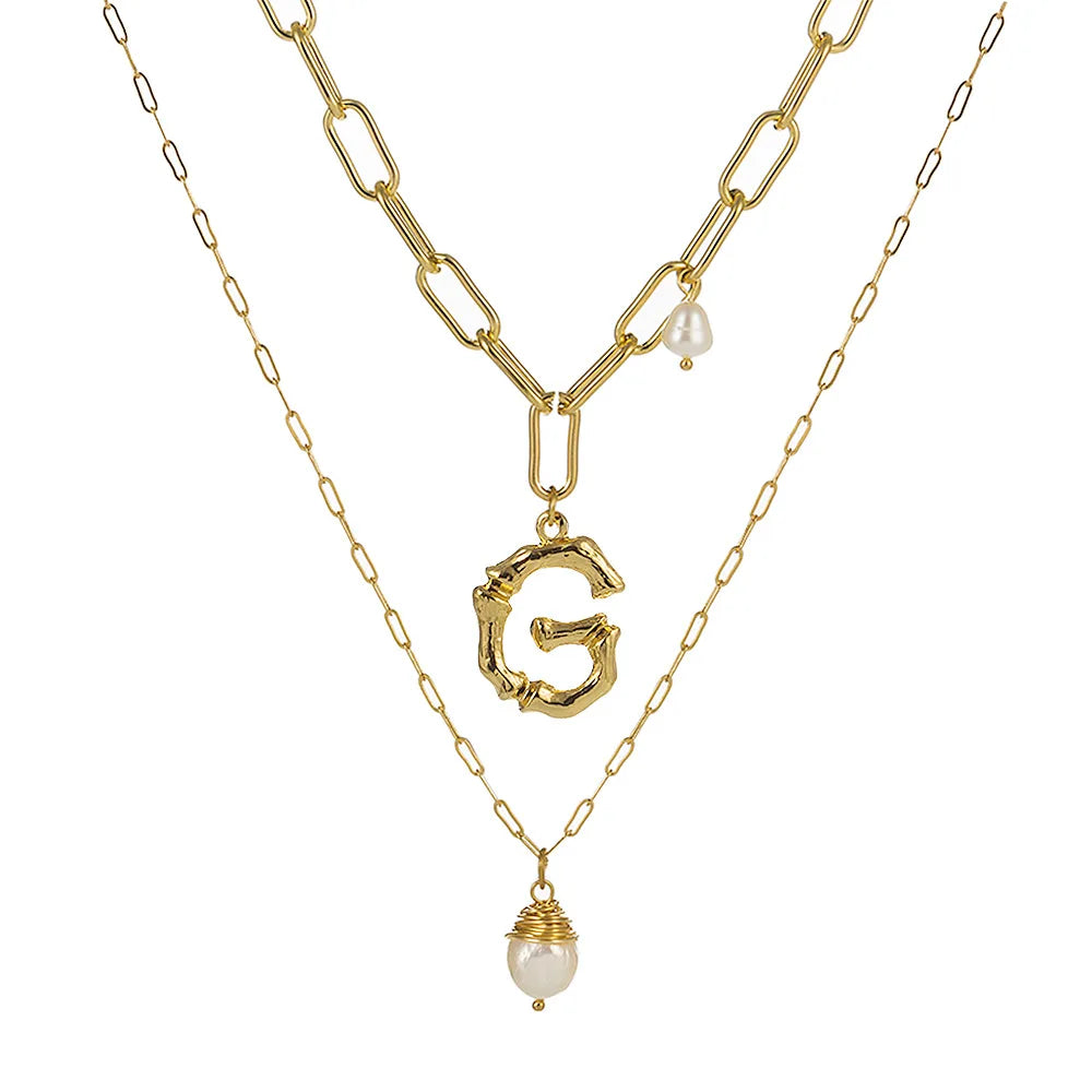 Real Natural Freshwater Baroque Pearl Pendant Necklace