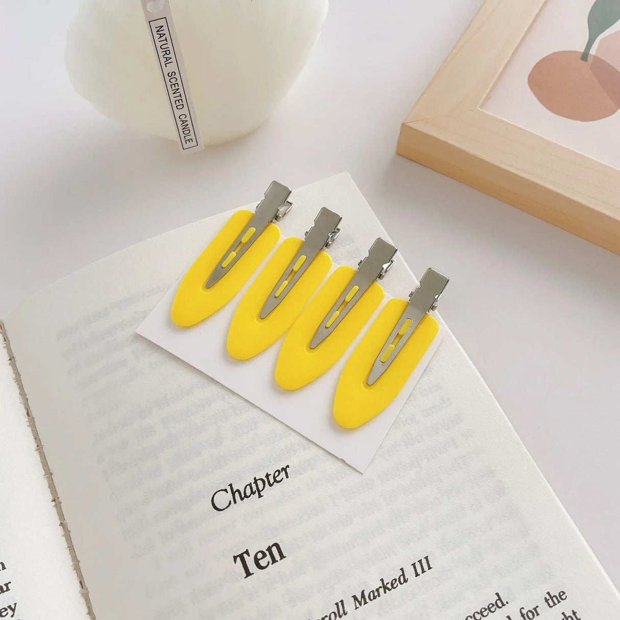 4pcs Set Teardrop Hair Clips for Girls and Babies